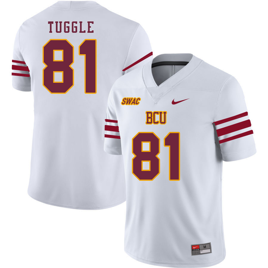 Men-Youth #81 Justyz Tuggle Bethune-Cookman Wildcats 2023 College Football Jerseys Stitched-White